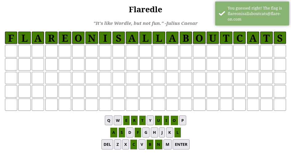 1-flaredle-wordle-flag