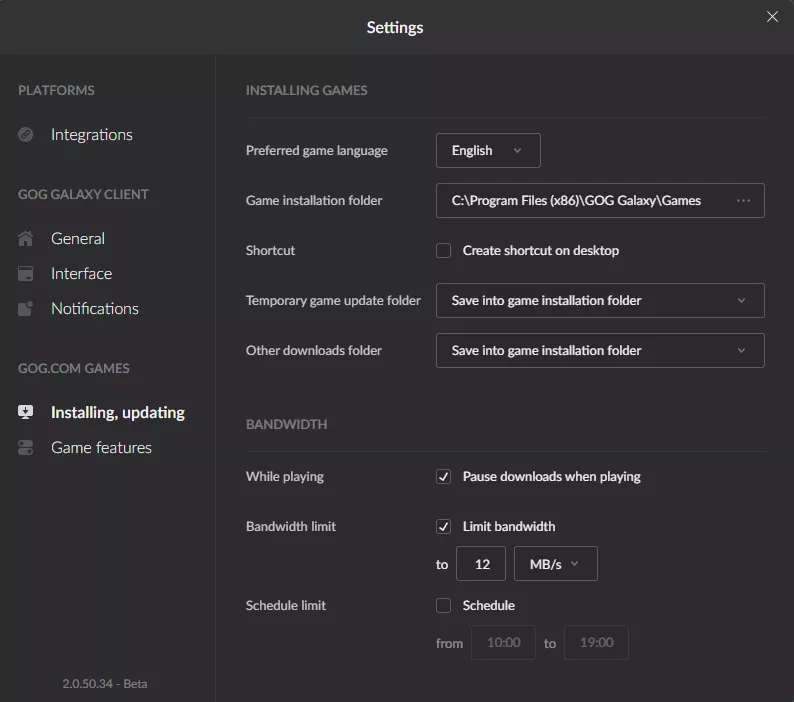 GOG-Galaxy-bandwidth-limitations-2022