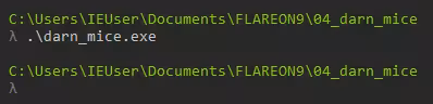darn mice binary output with no manual input